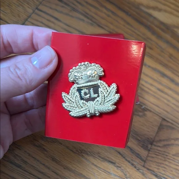 Christian Louboutin gold pin/brooch - Picture 2 of 4